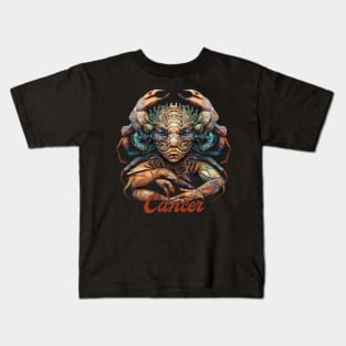 Cancer Zodiac Sign Crab Kids T-Shirt